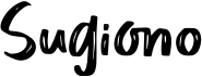 preview image of the Sugiono font