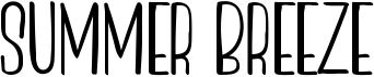 preview image of the Summer Breeze font