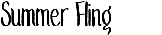 preview image of the Summer Fling font