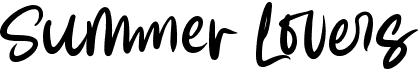 preview image of the Summer Lovers font