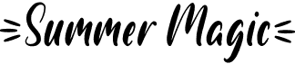 preview image of the Summer Magic font