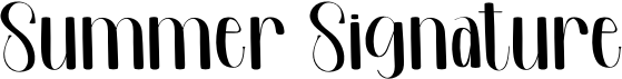 preview image of the Summer Signature font