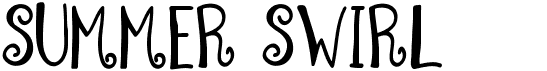 preview image of the Summer Swirl font