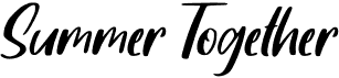 preview image of the Summer Together font