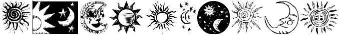 preview image of the Sun and Moon font