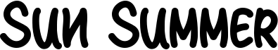 preview image of the Sun Summer font