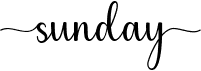 preview image of the Sunday font
