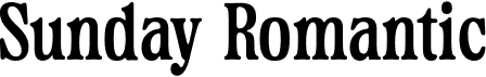 preview image of the Sunday Romantic font