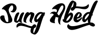preview image of the Sung Abed font