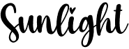 preview image of the Sunlight font