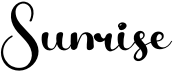 preview image of the Sunrise font