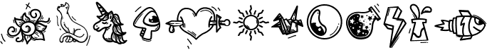 preview image of the Sunset Dingbats font