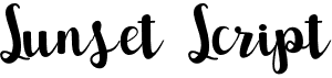 preview image of the Sunset Script font