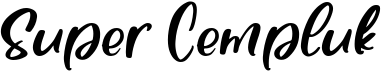 preview image of the Super Cempluk font