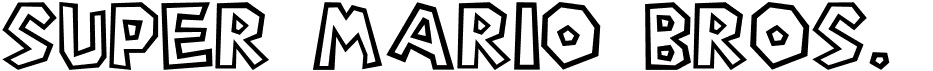 preview image of the Super Mario Bros. font
