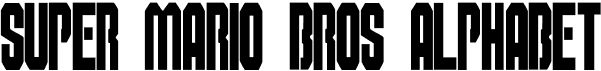 preview image of the Super Mario Bros Alphabet font