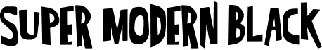 preview image of the Super Modern black font