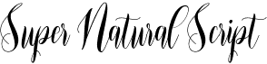 preview image of the Super Natural Script font