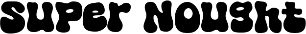preview image of the Super Nought font