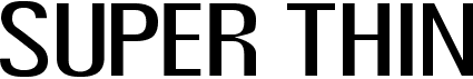 preview image of the Super Thin font