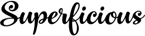 preview image of the Superficious font