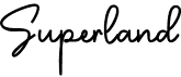 preview image of the Superland font