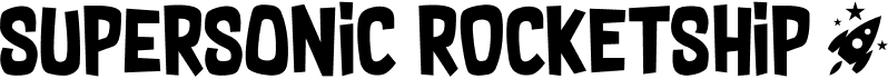 preview image of the Supersonic Rocketship font