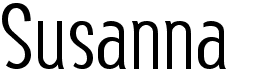 preview image of the Susanna font