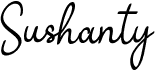 preview image of the Sushanty font