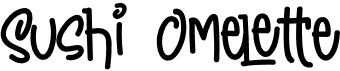 preview image of the Sushi Omelette font
