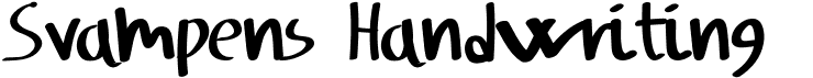 preview image of the Svampens Handwriting font