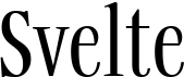 preview image of the Svelte font