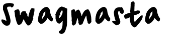 preview image of the Swagmasta font