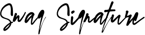 preview image of the Swag Signature font