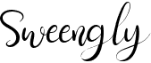 preview image of the Sweengly font