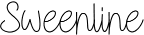 preview image of the Sweenline font