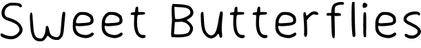 preview image of the Sweet Butterflies font