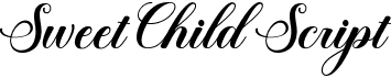 preview image of the Sweet Child Script font