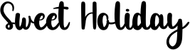 preview image of the Sweet Holiday font