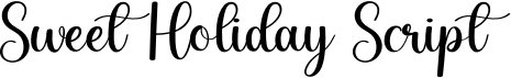 preview image of the Sweet Holiday Script font