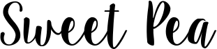 preview image of the Sweet Pea font