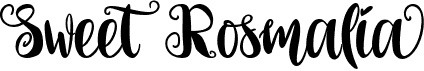preview image of the Sweet Rosmalia font