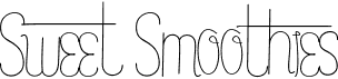 preview image of the Sweet Smoothies font