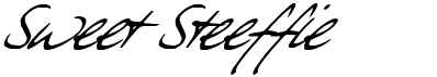 preview image of the Sweet Steeffie font