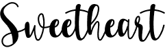 preview image of the Sweetheart font
