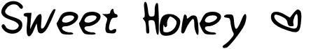 preview image of the Sweet Honey font