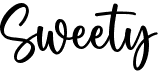 preview image of the Sweety font