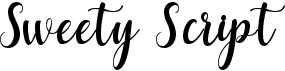 preview image of the Sweety Script font
