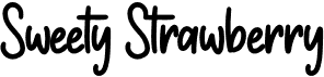 preview image of the Sweety Strawberry font
