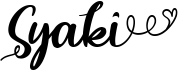 preview image of the Syaki font